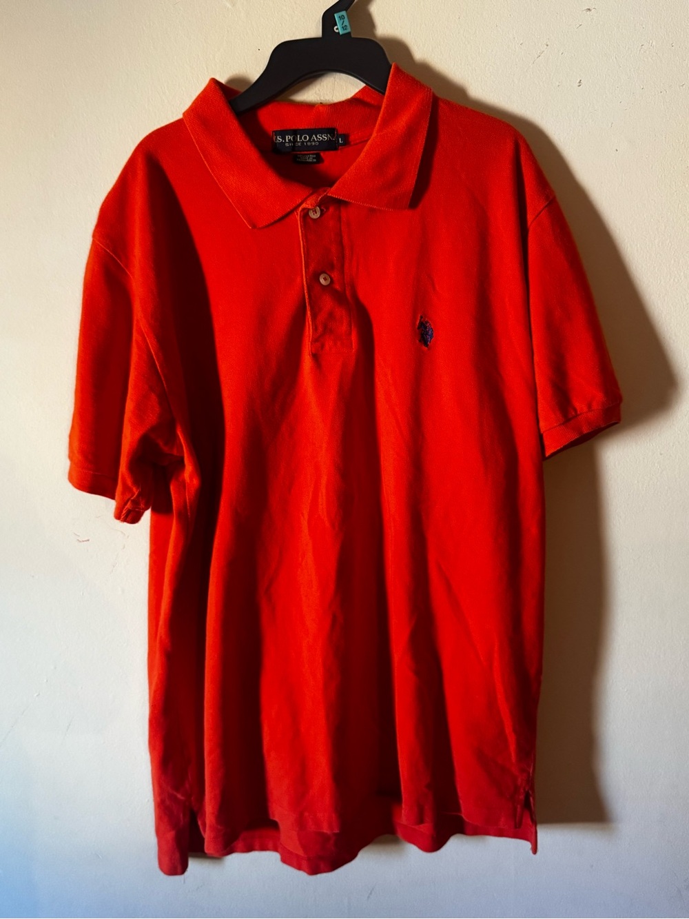 U.S. Polo Assn. Men's Bright Red Short Sleeve Polo